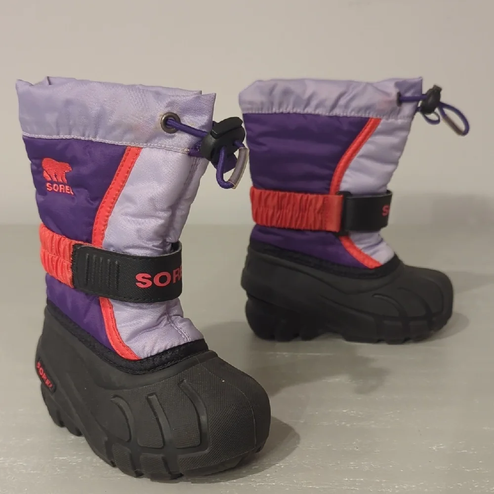 Sorel Flurry‎ Waterproof Snow Boots Purple size 6